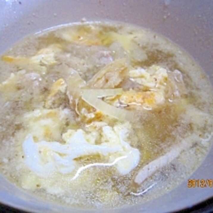 簡単 はやい 夜食に 干したらのスープ